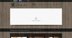 Desktop Screenshot of lesoleilspa.ca