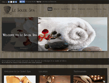 Tablet Screenshot of lesoleilspa.ca